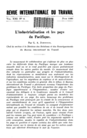 L'industralisation et les pays du Pacifique