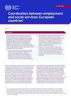 Coordination between employment and social services: European countries