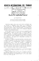 Hacia la seguridad social