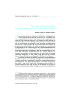 Femmes et hommes face à la mondialisation et à l'exclusion sociale