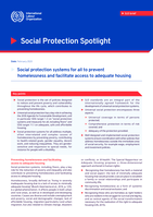 Social protection systems for all to prevent homelessness and facilitate access to adequate housing