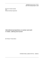 International perspectives on women and work in hotels, catering and tourism