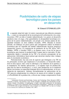 Posibilidades de salto de etapas tecnológico para los países en desarrollo