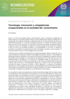 Tecnología, innovación y competencias ocupacionales en la sociedad del conocimiento: resumen ejecutivo