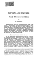 Family allowances in Belgium