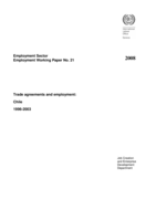 Trade agreements and employment: Chile 1996-2003