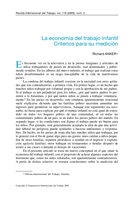 La economía del trabajo infantil: criterios para su medición