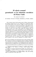 El salario semanal garantizado en las industrias mecánicas del Reino Unido