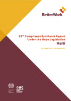23rd compliance synthesis report under the Hope legislation: Haiti : October 2020 - December 2021