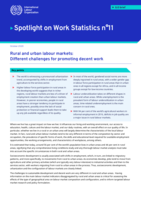 Rural and urban labour markets: different challenges for promoting decent work