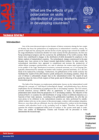 What are the effects of job polarization on skills distribution of young workers in developing countries?