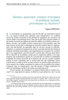 Secteur associatif, création d'emplois et politique sociale: promesses ou illusions?