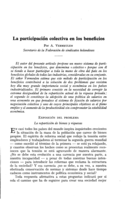 La participación colectiva en los beneficios