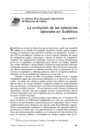 La evolución de las relaciones laborales en Sudáfrica
