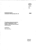 Promoting employment-intensive growth in Bangladesh: policy analysis of the manufacturing and service sectors