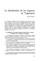 La distribución de los ingresos en Yugoslavia