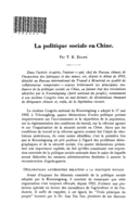 La politique sociale en Chine