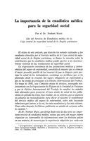 La importancia de la estadística médica para la seguridad social