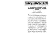 La lucha contra el paro en Suecia mediante la organización de obras públicas
