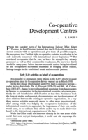 Co-operative development centres
