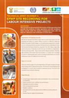 EPWP site recording for labour intensive projects