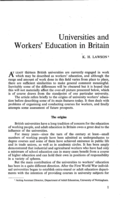 Universities and workers education in britain