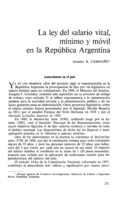 La ley del salario vital, mínimo y móvil en la República Argentina