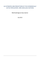 ILO estimates and projections of the economically active population: 1990-2030 : methodological description