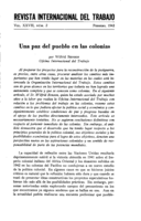 Una paz del pueblo en las colonias