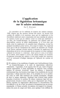 L'application de la législation britannique sur le salaire minimum