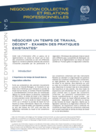Négocier un temps de travail décent: examen des pratiques existantes