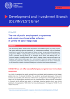 The role of public employment programmes and employment guarantee schemes in COVID-19 policy responses