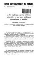 La loi chilienne sur la médecine préventive et ses bases médicales, économiques et sociales