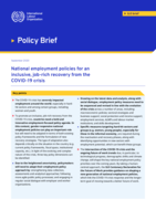 National employment policies for an inclusive, job-rich recovery from the COVID-19 crisis