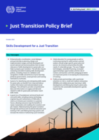 Skills development for a just transition