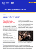 Extensión de la protección social al sector de la cultura y la creación