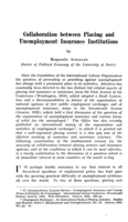 Collaboration between placing and unemployment insurance institutions