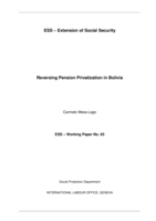 Reversing pension privatization in Bolivia