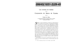 Las normas de trabajo de la Corporación de Banca de España