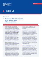 The impact of the Ukraine crisis on the world of work: initial assessments
