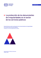 La protección de los denunciantes de irregularidades en el sector de los servicios públicos