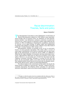 Racial discrimination: theories, facts and policy