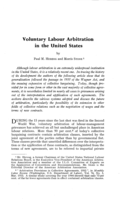 Voluntary labour arbitration in the United States