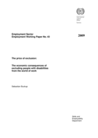 The price of exclusion: the economic consequences of excluding people with disabilities from the world of work