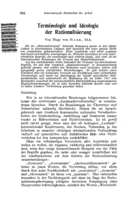 International aspects of the terminology and ideology of management