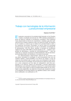 Trabajo con tecnologías de la información y productividad empresarial