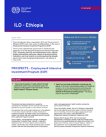 Ethiopia: Propects, Employment Intensive Investment Program (EIIP)