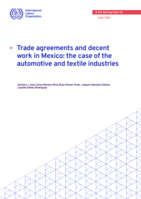 Trade agreements and decent work in Mexico: the case of the automotive and textile industries