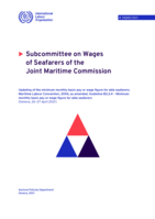 Updating of the minimum monthly basic pay or wage figure for able seafarers: Maritime Labour Convention, 2006, as amended, Guideline B2.2.4 – Minimum monthly basic pay or wage figure for able seafarers (Geneva, 26–27 April 2021)