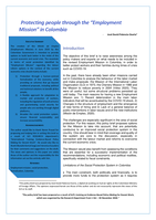 Protecting people through the “Employment Mission” in Colombia